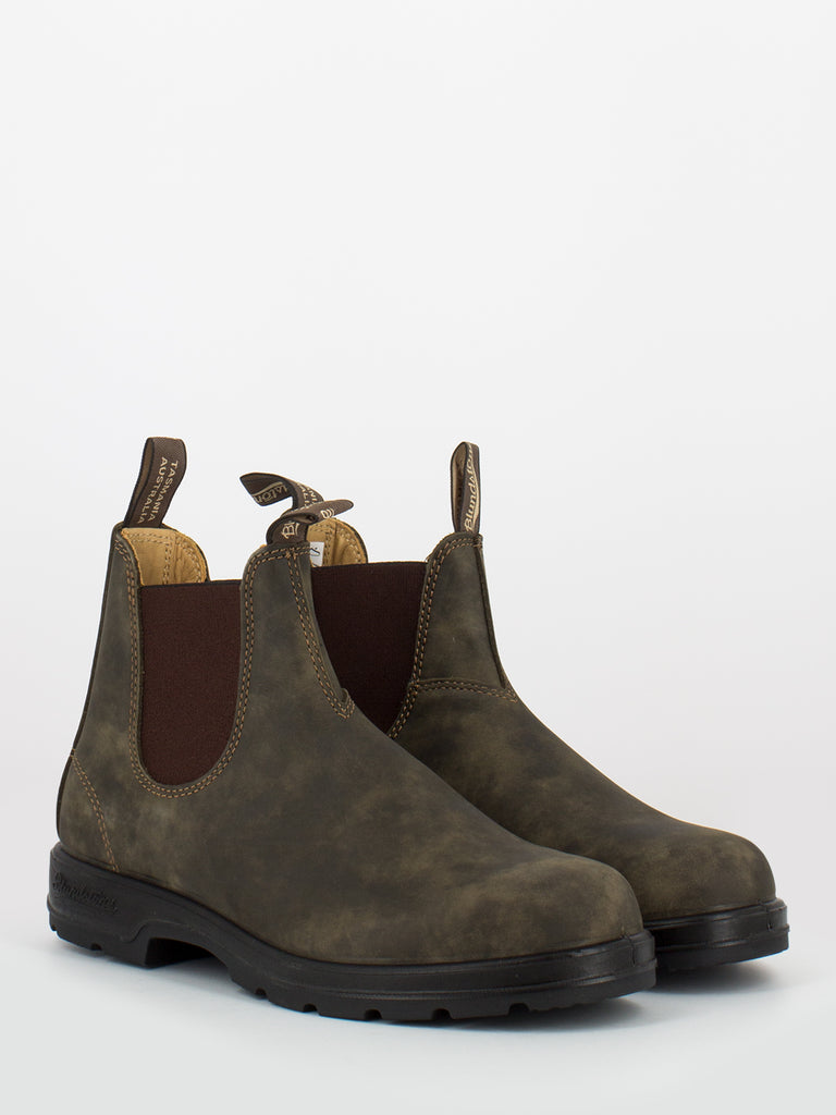 BLUNDSTONE - 585 elastic sided boot rustic brown