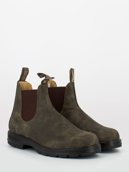 585 elastic sided boot rustic brown