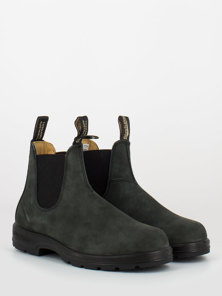 BLUNDSTONE - 587 elastic sided boot rustic black