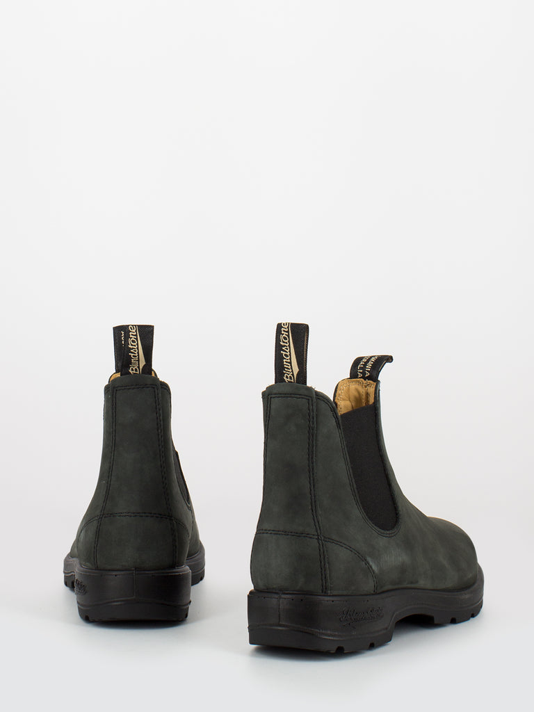 BLUNDSTONE - 587 elastic sided boot rustic black