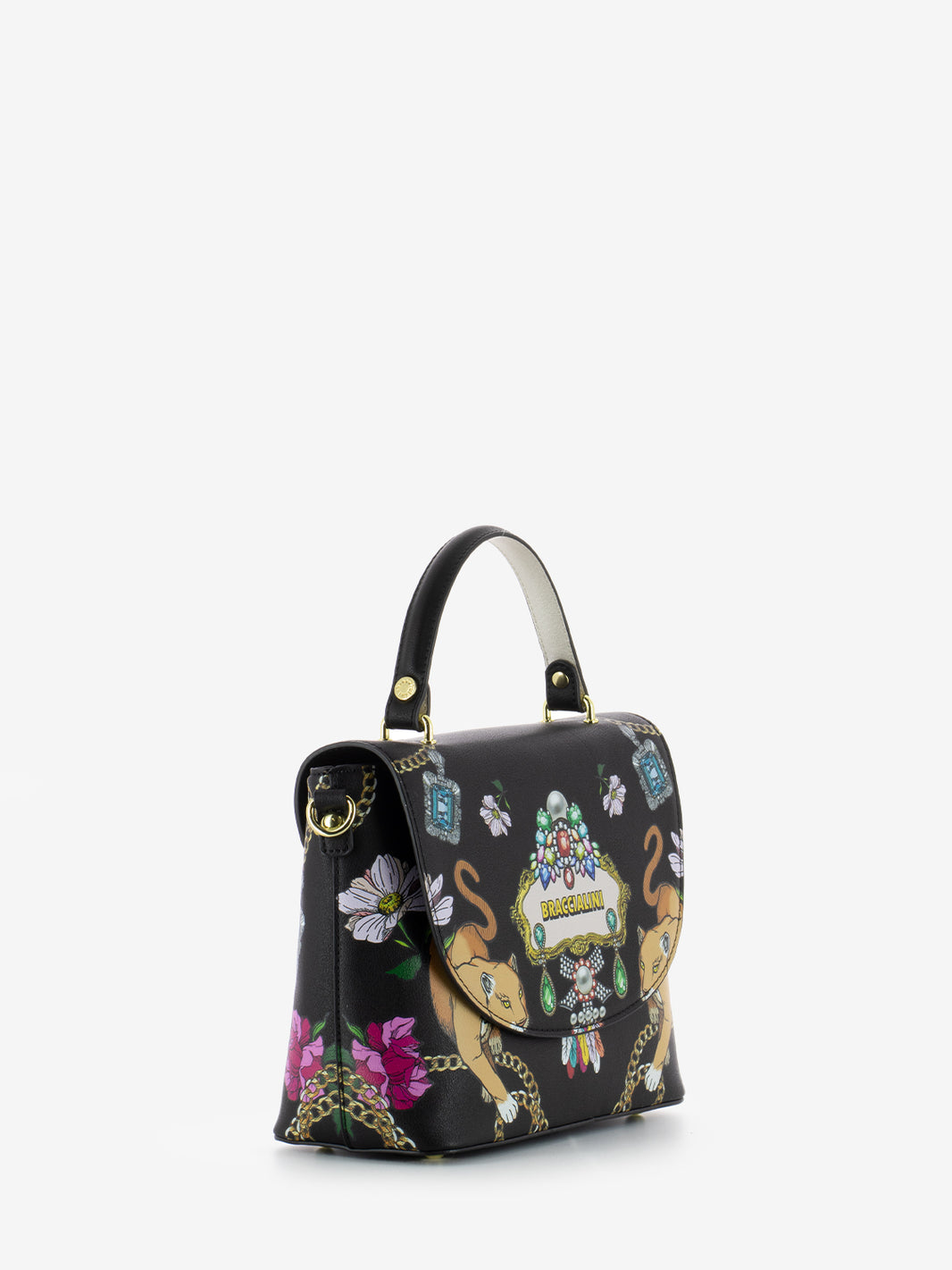 Borsa a mano Britney bianca