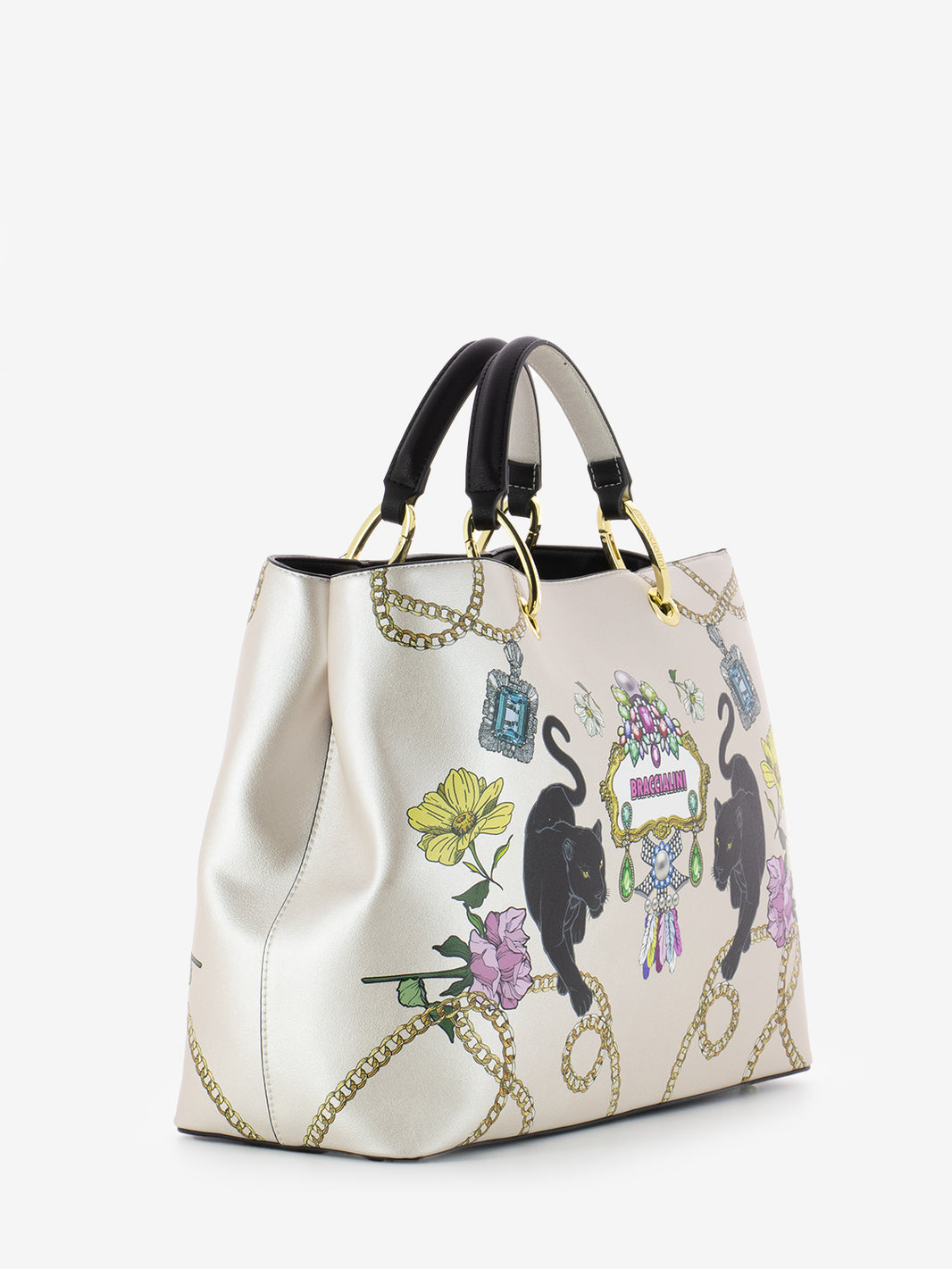 Borsa a mano Britney bianca