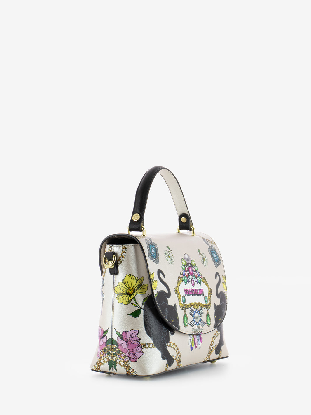 Borsa a mano Britney bianca