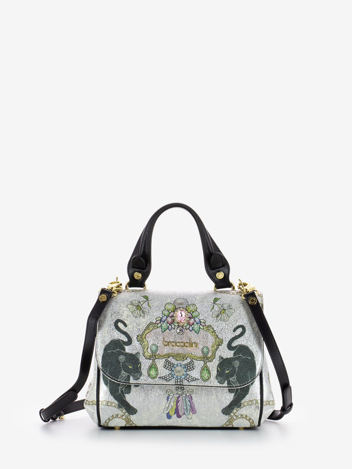 Borsa a mano Iris in pelle