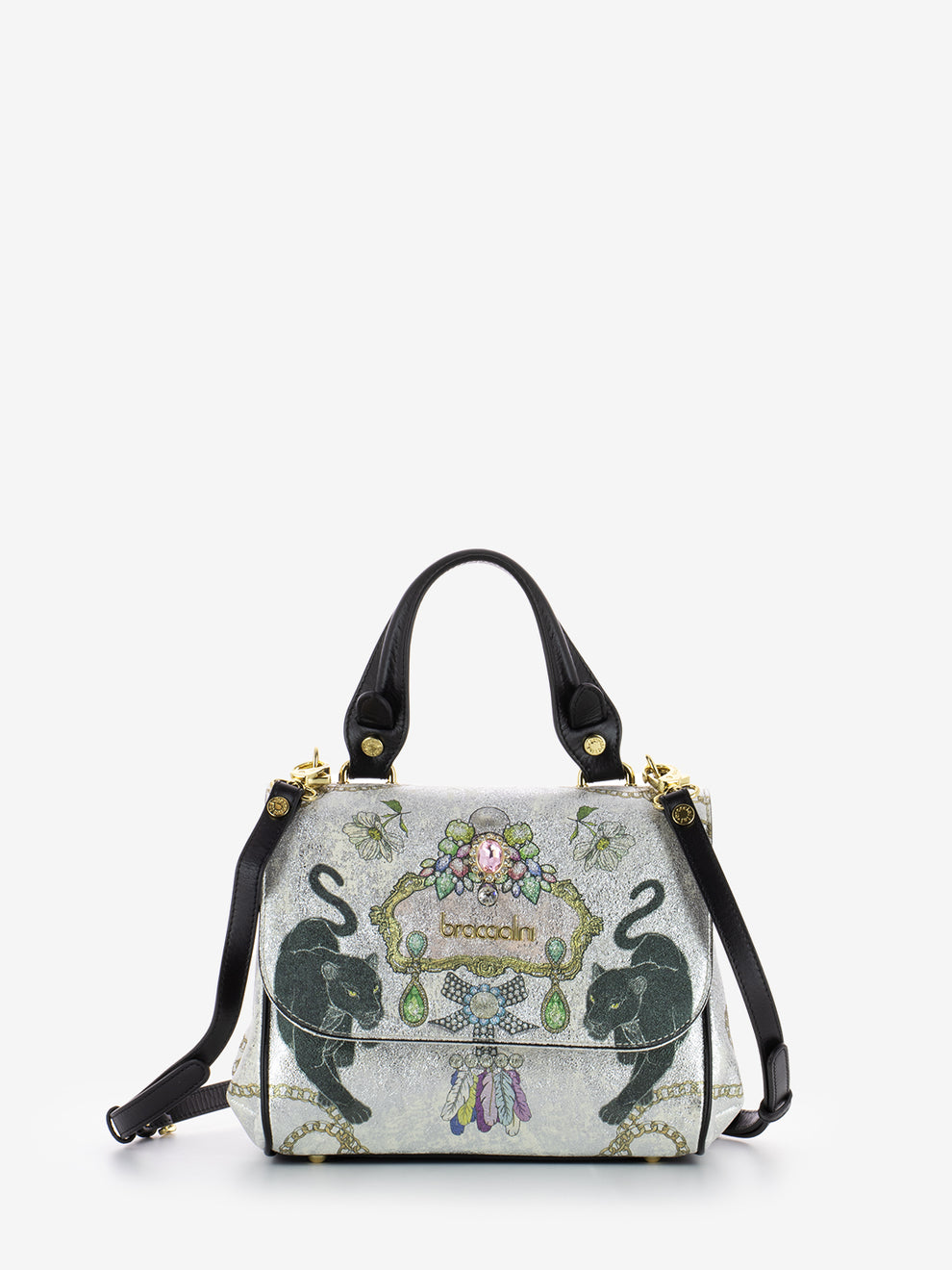 Borsa a mano Iris in pelle