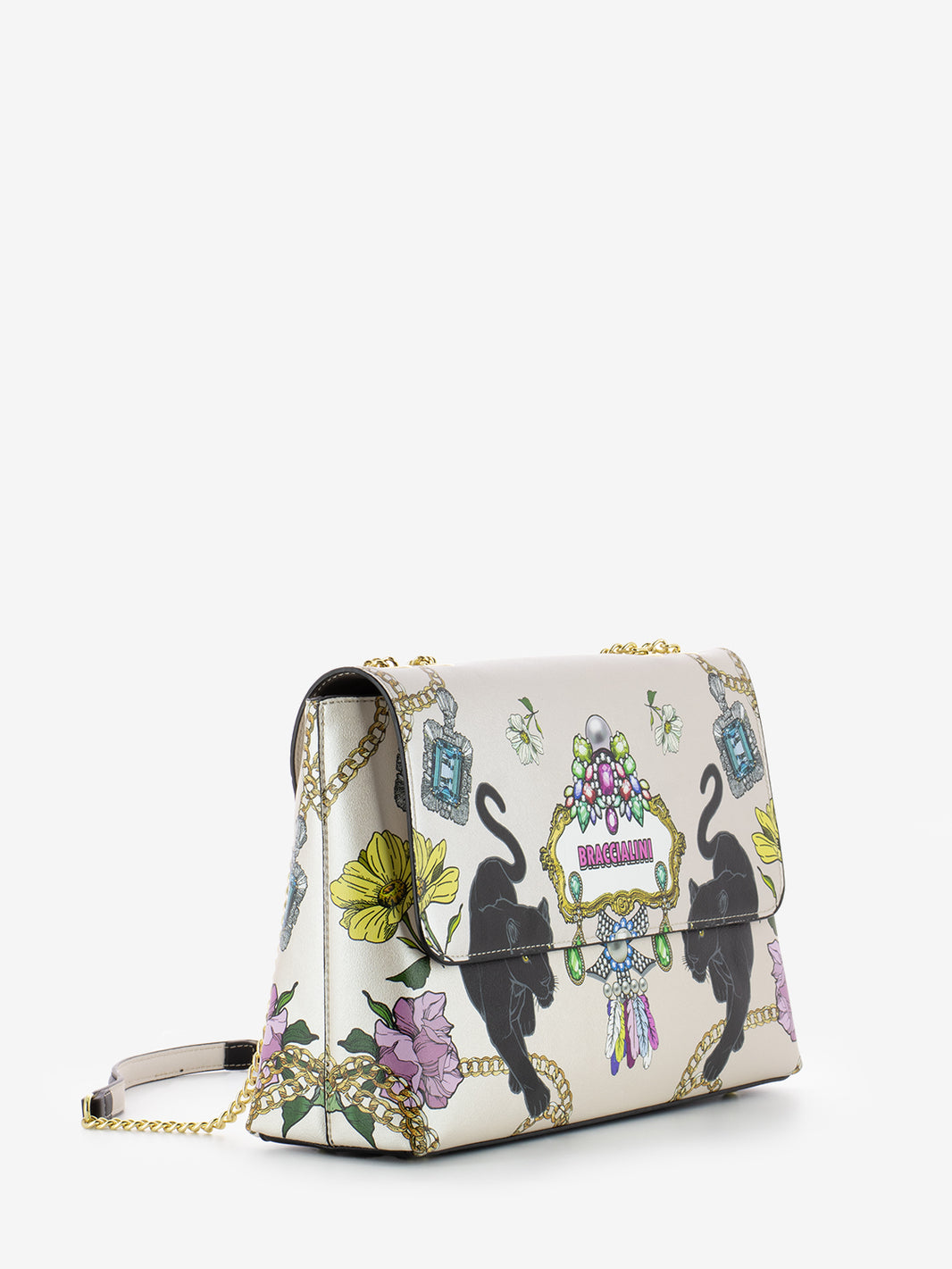 Borsa a spalla Britney bianca