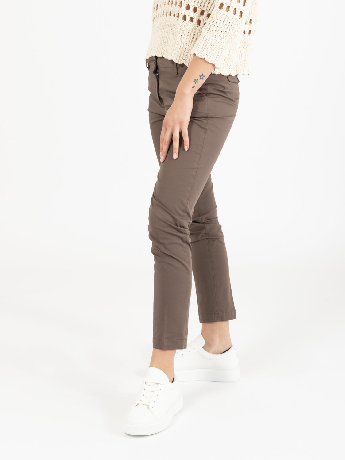 Nicole brown chino pants