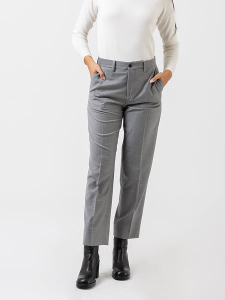 Pantaloni Jean-W in lana grigi
