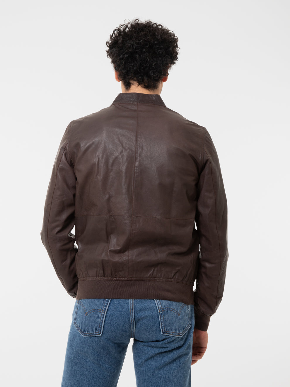 Bomber in nappa fondente