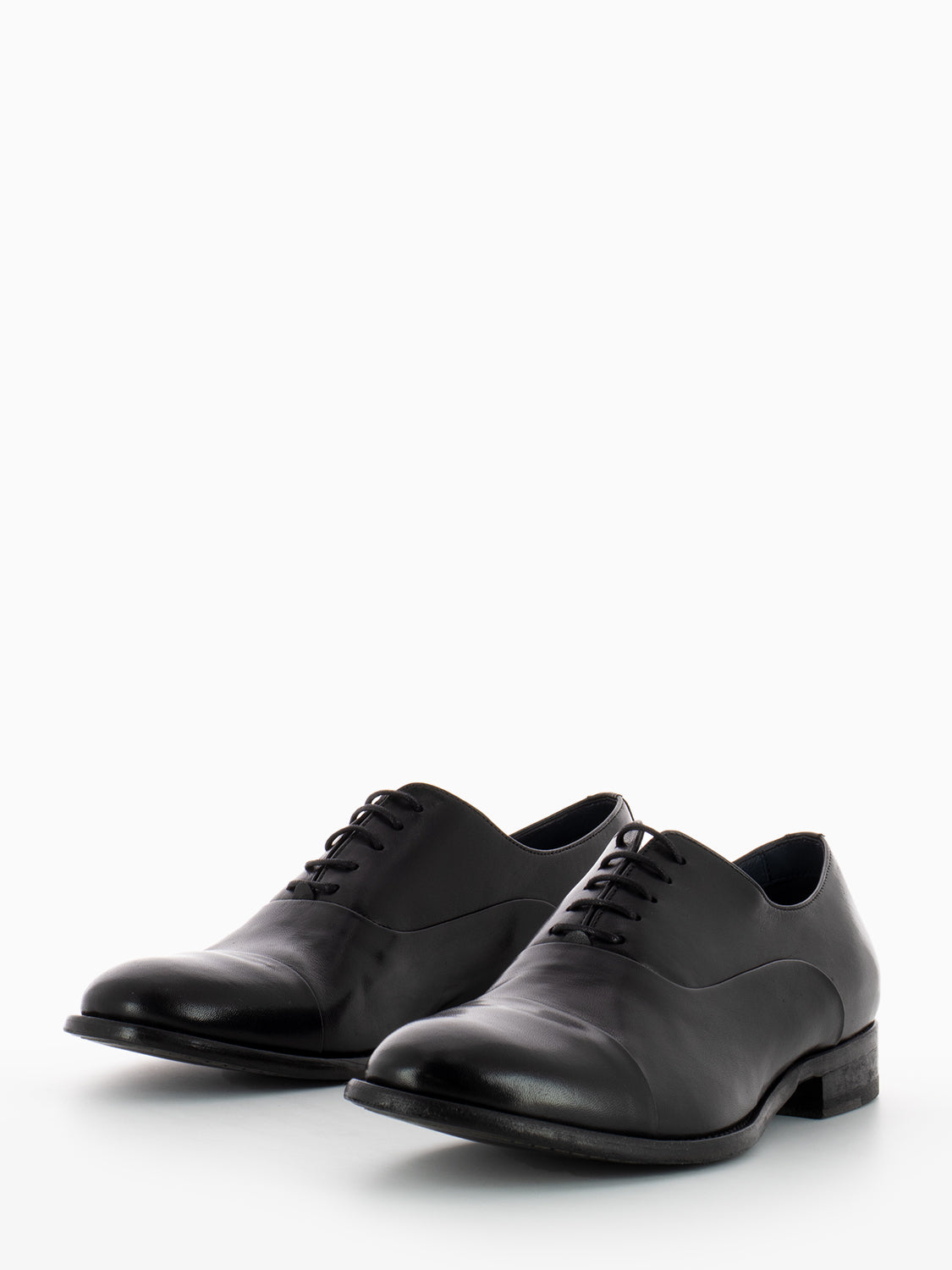Black Leather Oxford