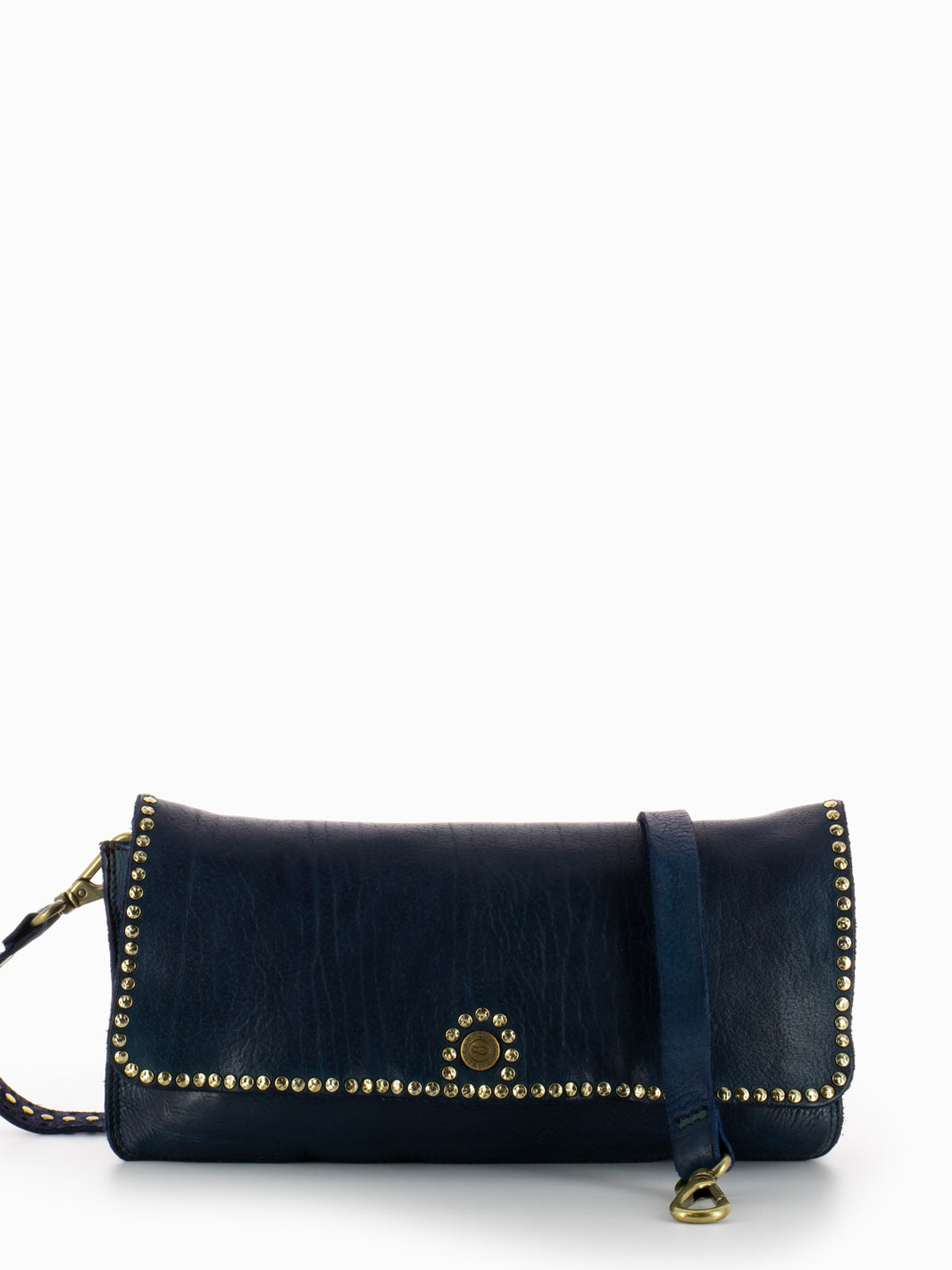 Sapphire Leather Shoulder Bag