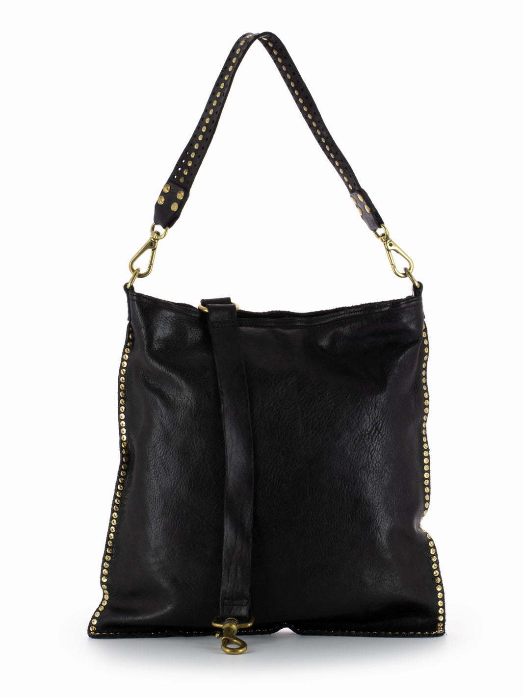 Black Kura Bag with Rivets