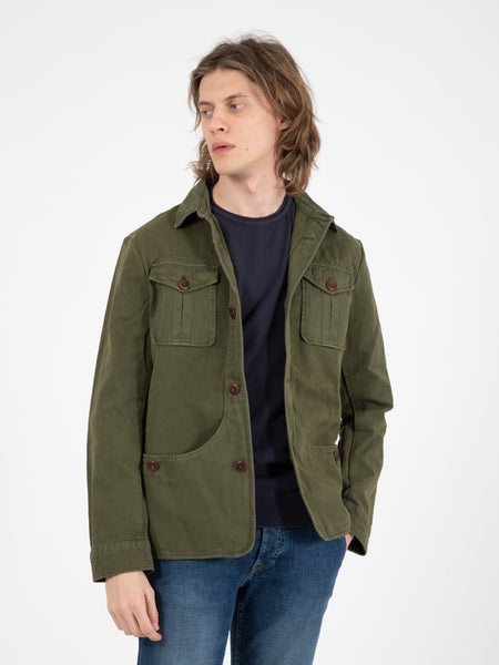 Giacca camicia G514 verde