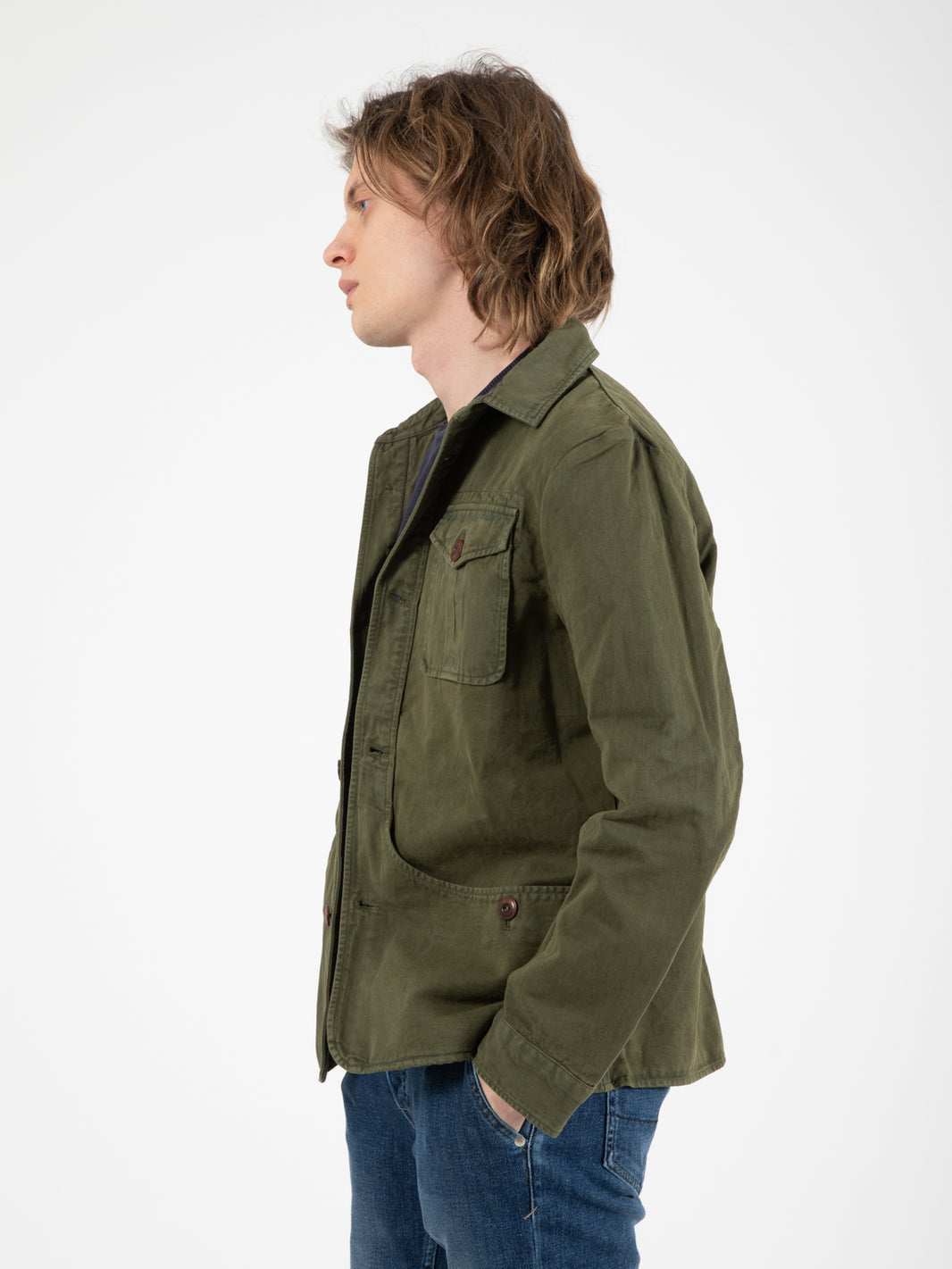 Giacca camicia G514 verde