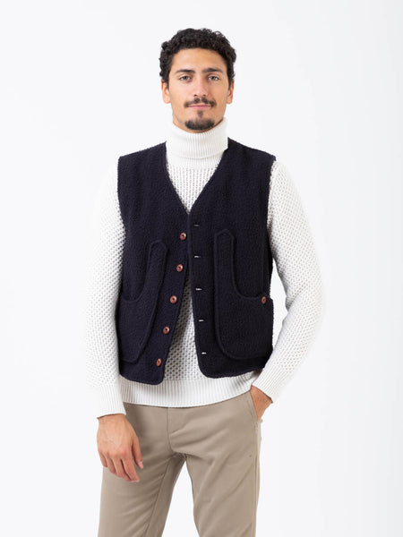 Gilet in casentino blu