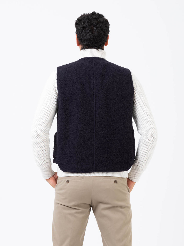 CAPALBIO - Gilet in casentino blu