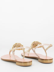 CAPRI - Sandali Positano vernice rosa con strass