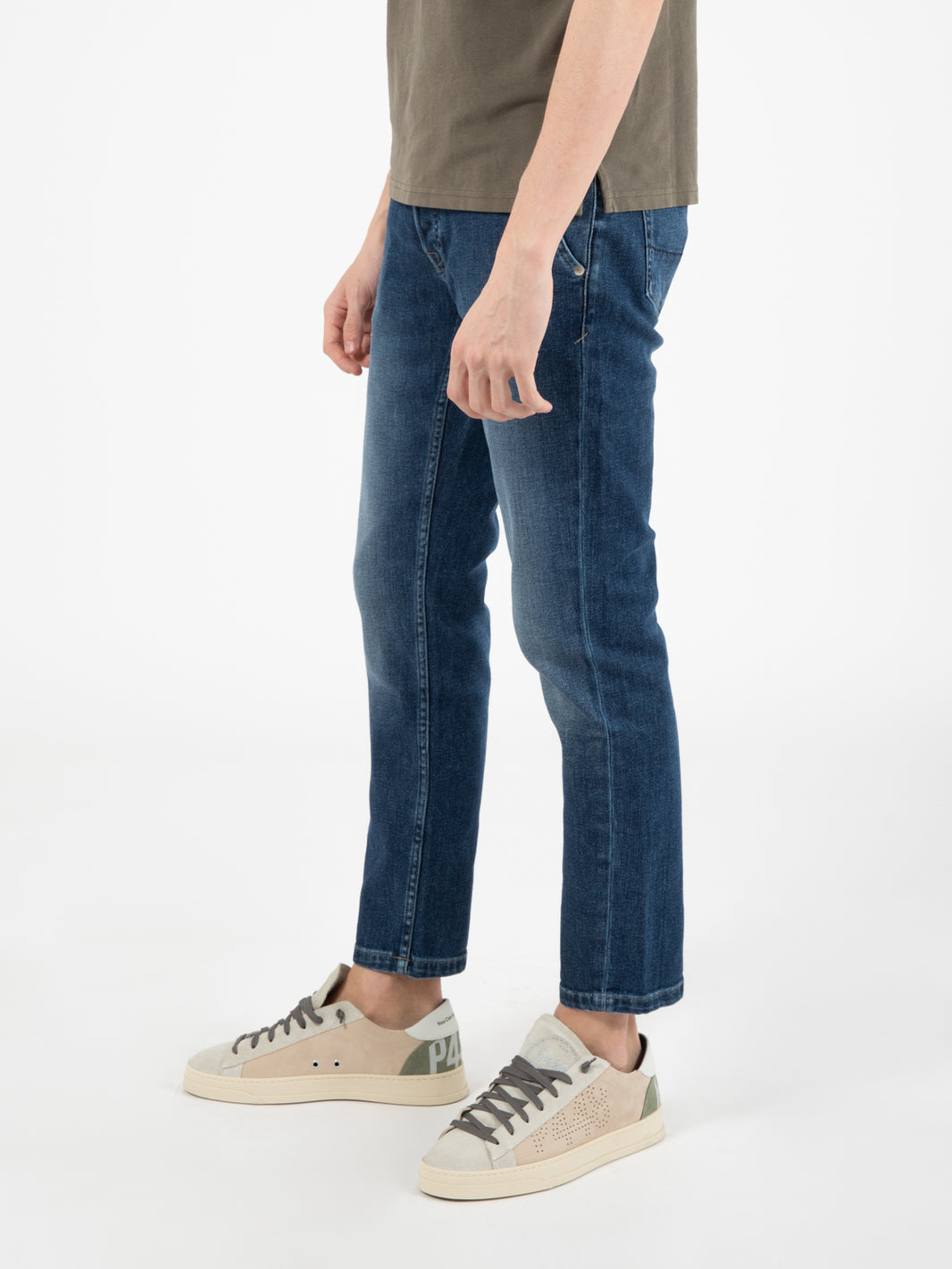 Jeans Slack denim medio scuro