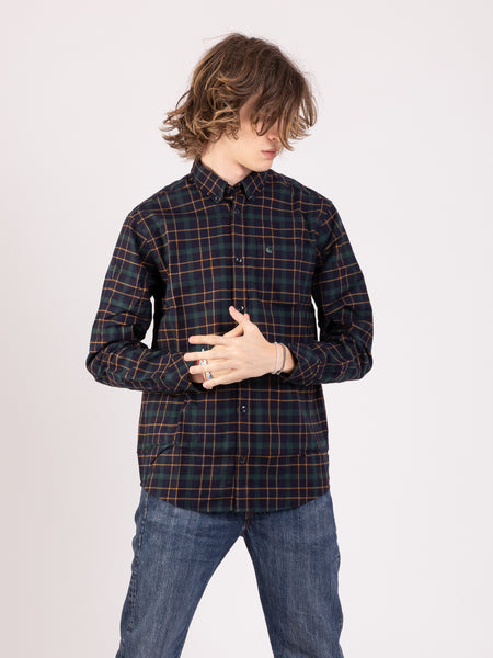 L/S Baxter Shirt Baxter Check / Dark Navy Grove