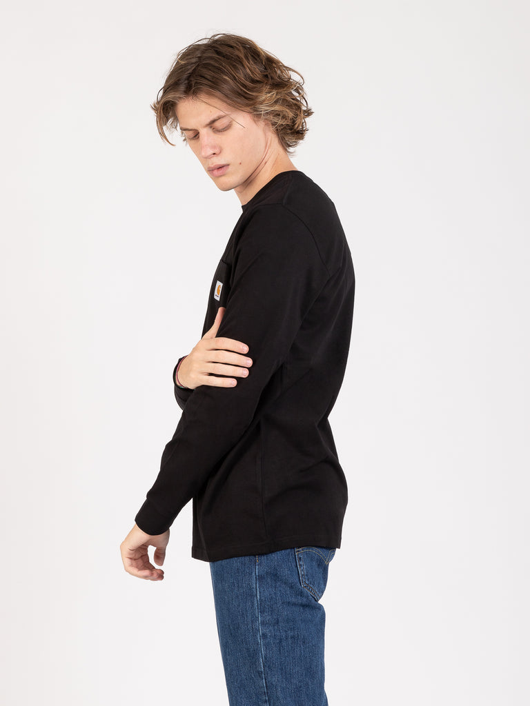 Carhartt WIP - L/S Pocket T-Shirt Black