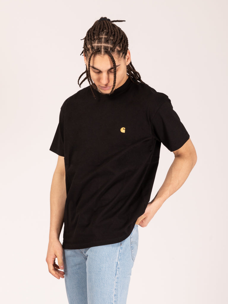 Carhartt WIP - S/S Chase T-Shirt black / gold