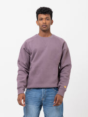 Carhartt WIP - Chase Sweat misty thistle / gold