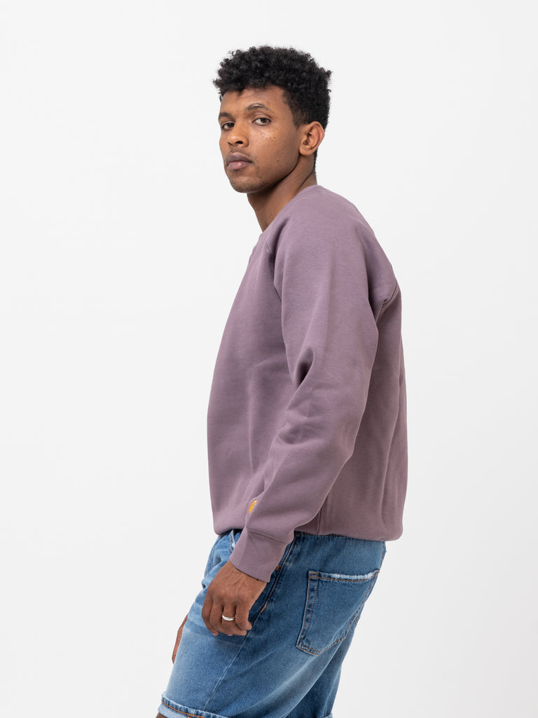 Carhartt WIP - Chase Sweat misty thistle / gold