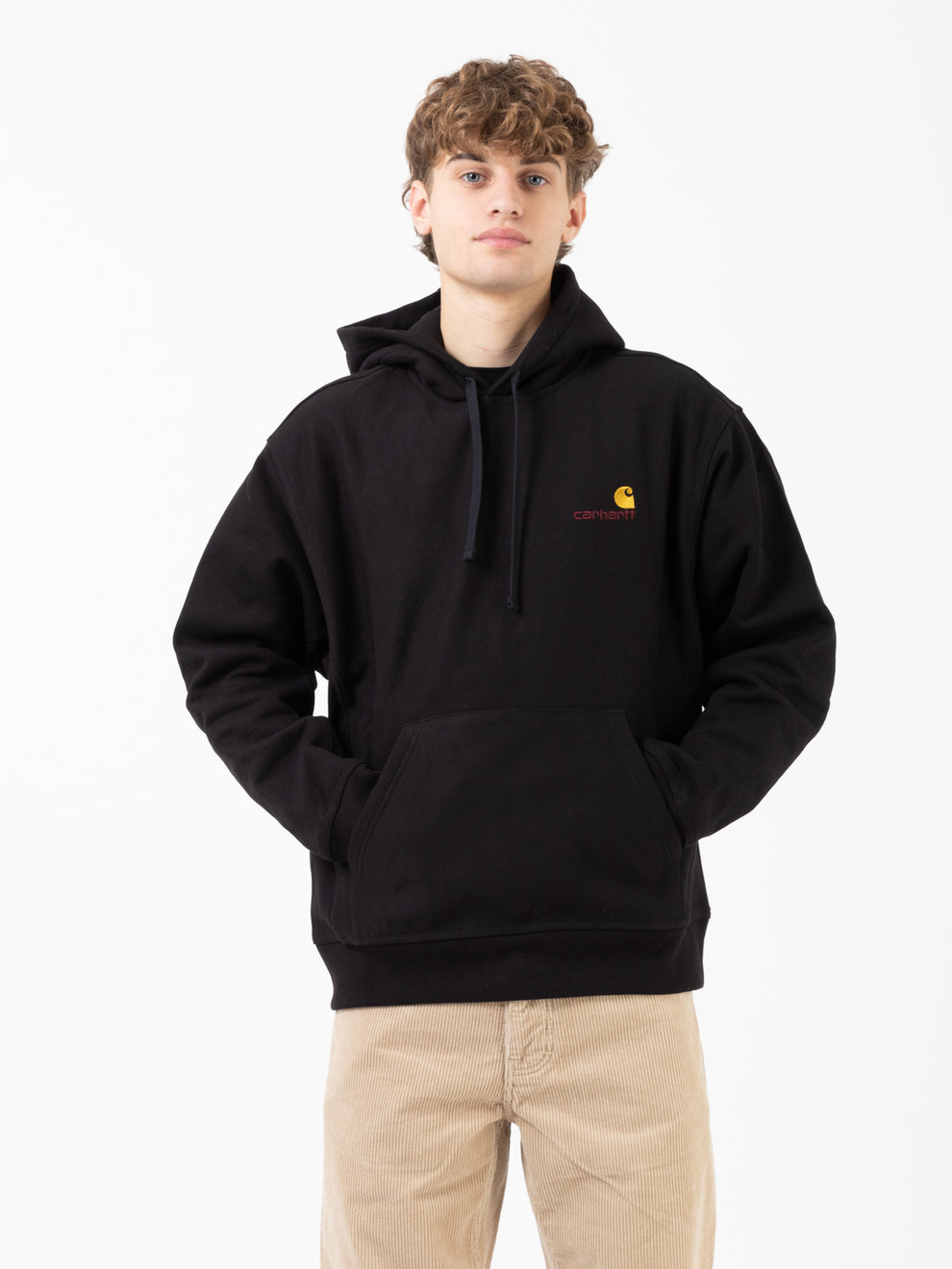 Hooded American Script Sweat black 