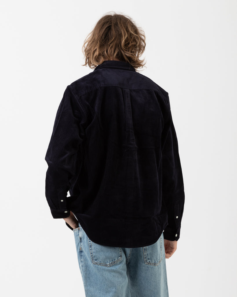 Carhartt WIP - L/S Madison Cord Shirt dark navy / wax