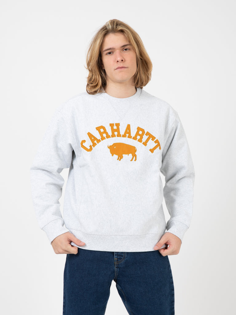 Carhartt WIP - Locker sweat ash heather / brown