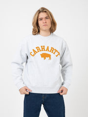 Carhartt WIP - Locker sweat ash heather / brown