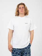 Carhartt WIP - S/S Script Embroidery T-Shirt white / black