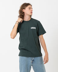 Carhartt WIP - S/S University Script T-Shirt juniper / white
