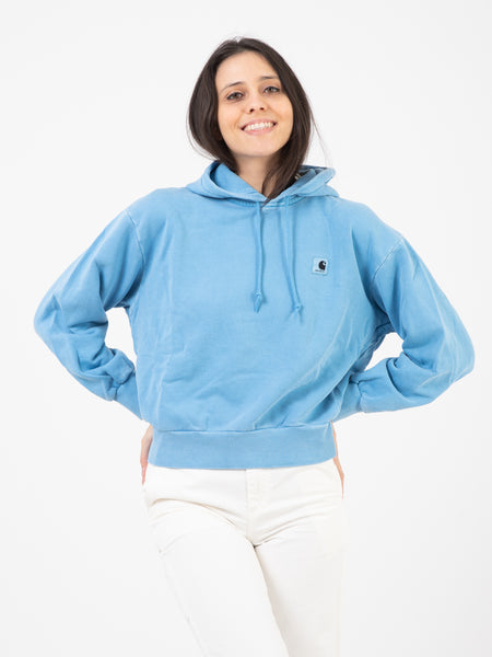 W' Hooded Nelson Sweatshirt piscine garment dyed