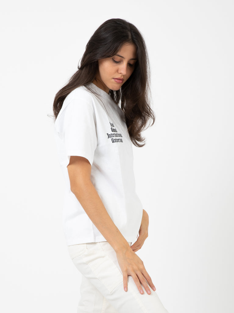 Carhartt WIP - W’ S/S Letterman T-Shirt white / black