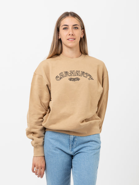 W’ Verse Script Sweat dusty h brown / black