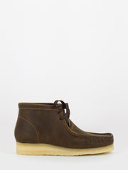 CLARKS - Wallabee beeswax marroni