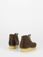 CLARKS - Wallabee beeswax marroni