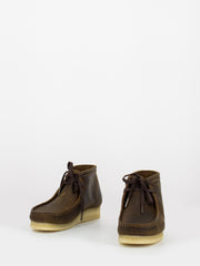 CLARKS - Wallabee beeswax marroni