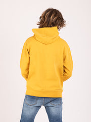 COLORFUL STANDARD - Felpa hoodie basica burned yellow