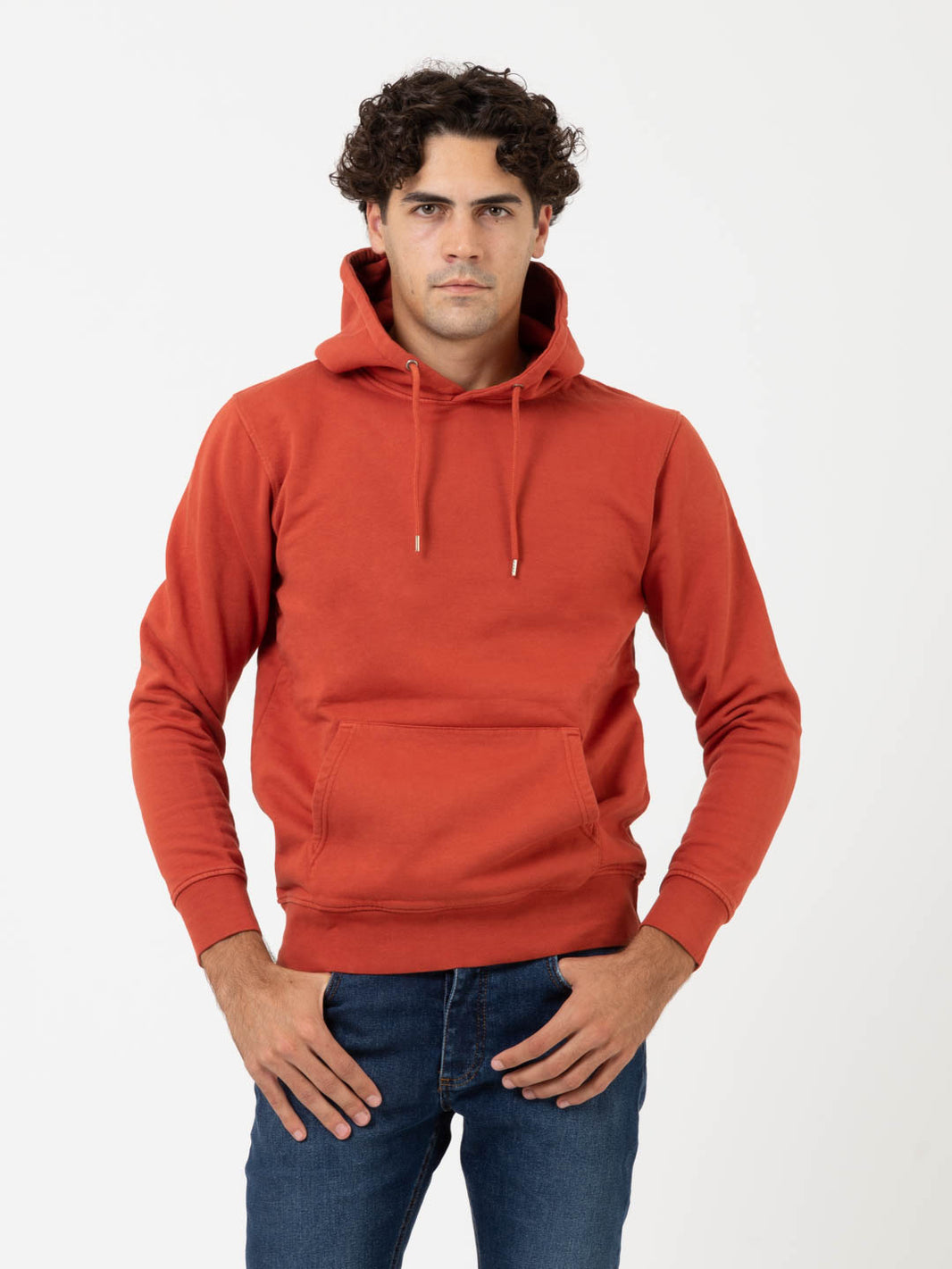 Felpa hoodie Classic Organic dark amber
