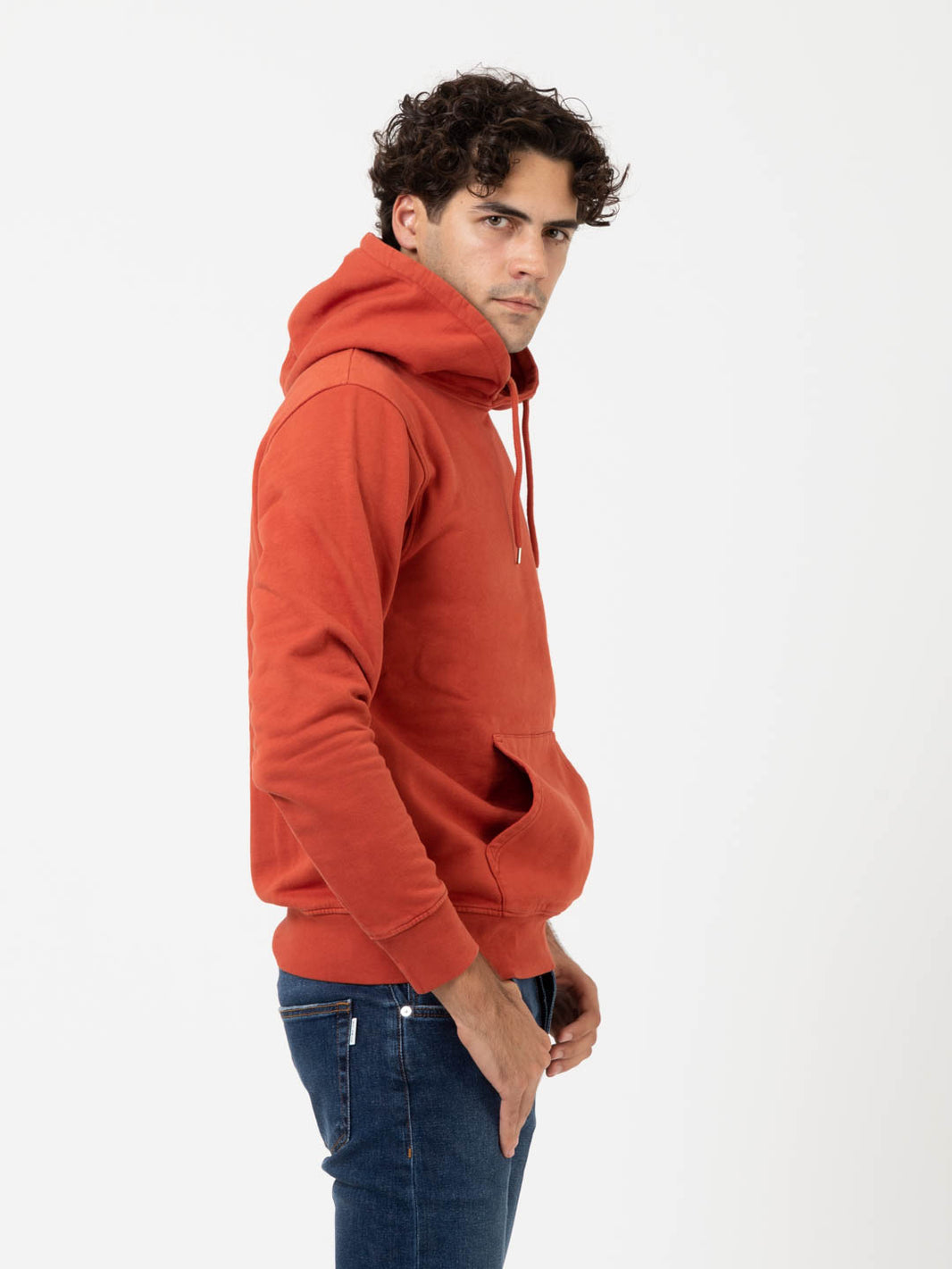Felpa hoodie Classic Organic dark amber