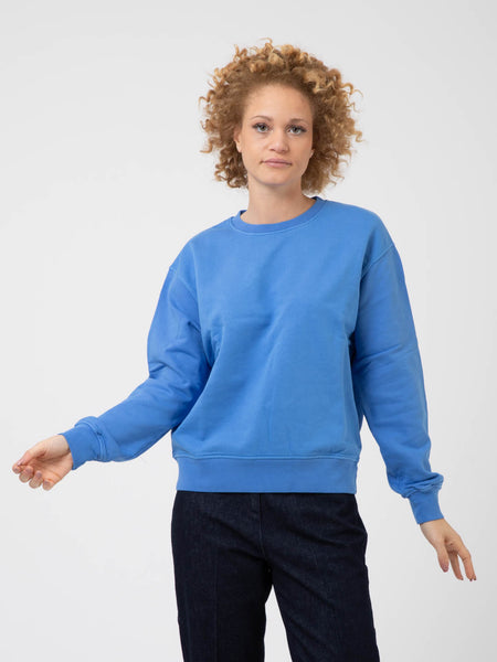 Felpa W Classic Organic sky blue