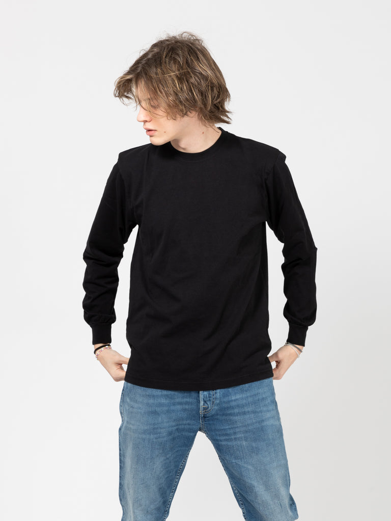 COLORFUL STANDARD - T-shirt Oversized Organic L/S deep black