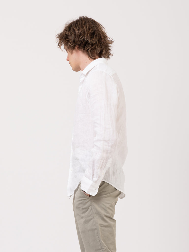 CONSENSO - Camicia in lino white