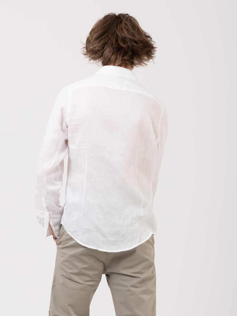 CONSENSO - Camicia in lino white