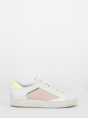 CRIME - Low Top Distressed bianco / rosa