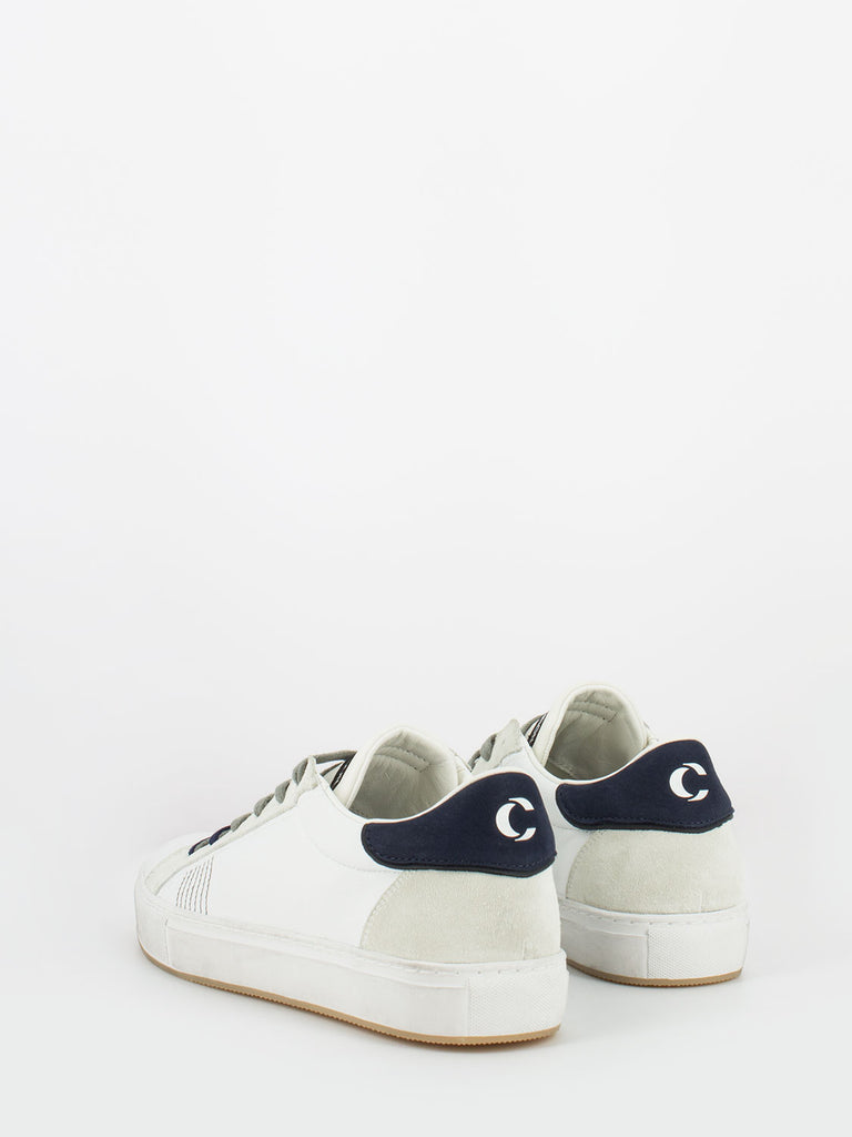 CRIME - Low top essential 2.0 bianco / blu