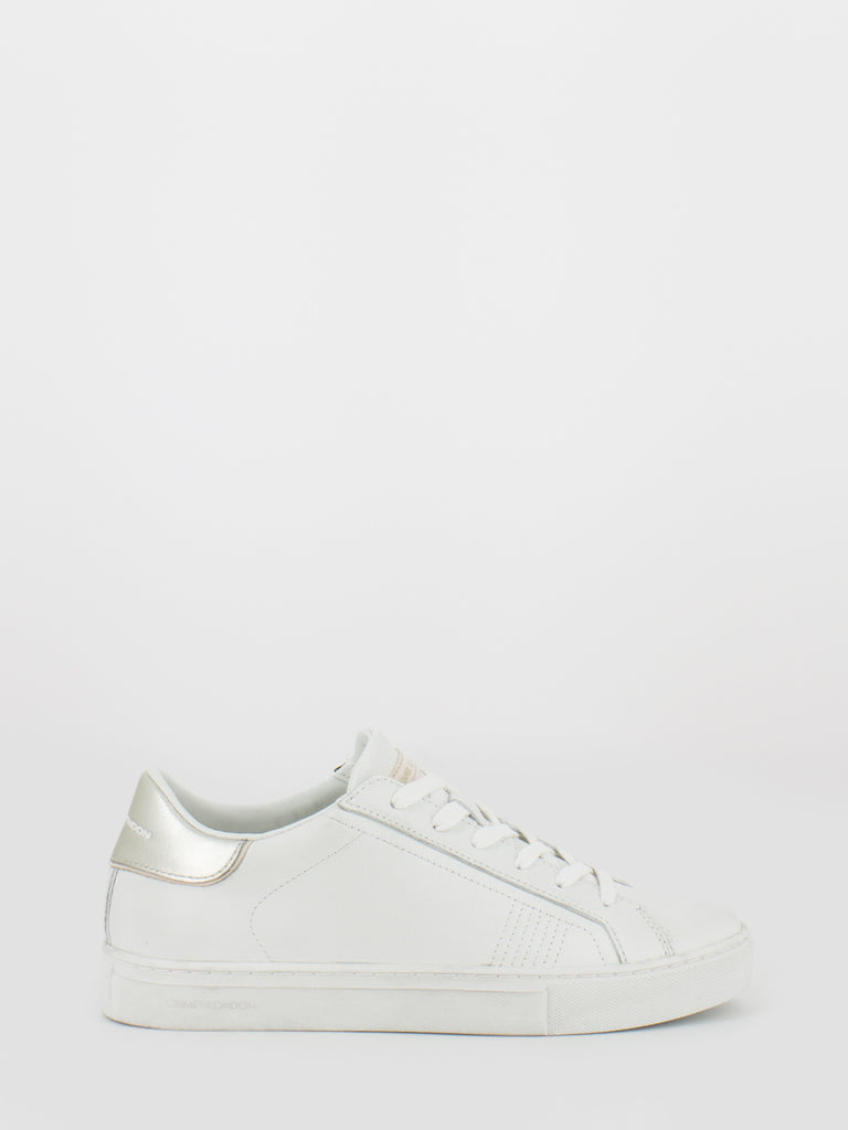 CRIME - Low Top Essential bianco / oro