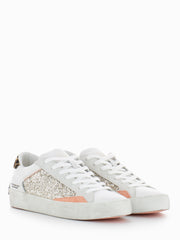 CRIME - Sneakers Distressed platinum glitter